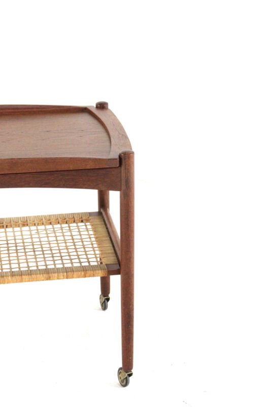 Poul Hundevad trolley with removable tray - mid century modern - danish