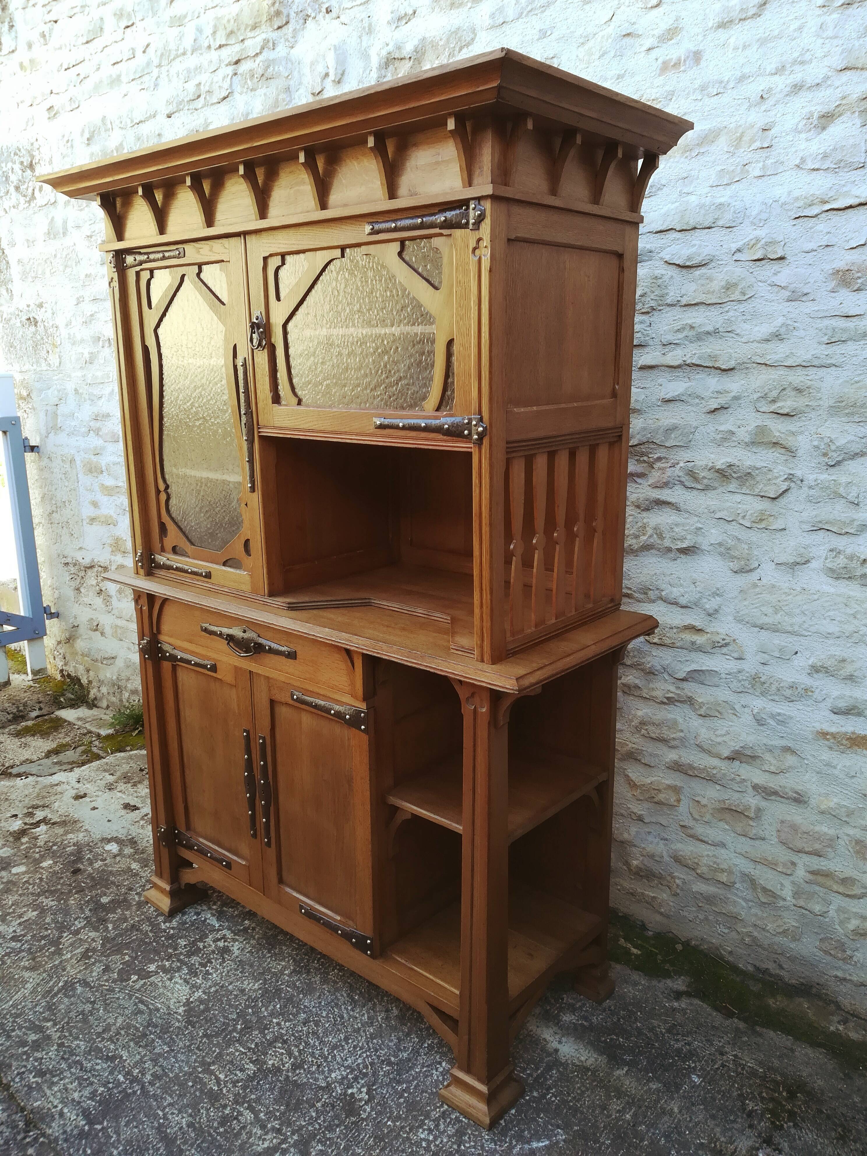 Asymetric art nouveau buffet