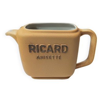 1 Ricard stoneware pitcher. H 15 cm W 10 cm L 22 cm