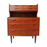 vintage danish teak chest of drawers bureau