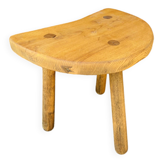 Tabouret tripode berger montagne en bois.