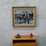 Mid -Century Teak Mobile Two-Sided Cabinet from WR, 1970s.