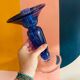 Superb vintage cobalt blue Murano candlestick