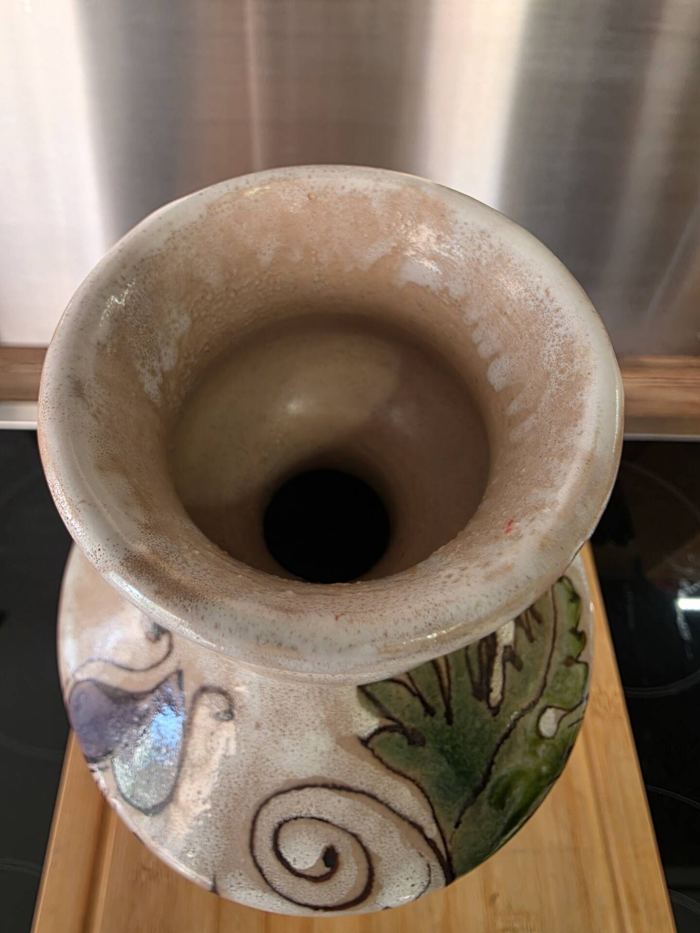 Vintage bottle vase Gunter Erhart SKK Merano / Italian ceramics