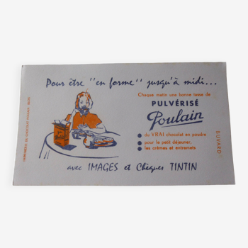 Advertising poster 1950s POULAIN