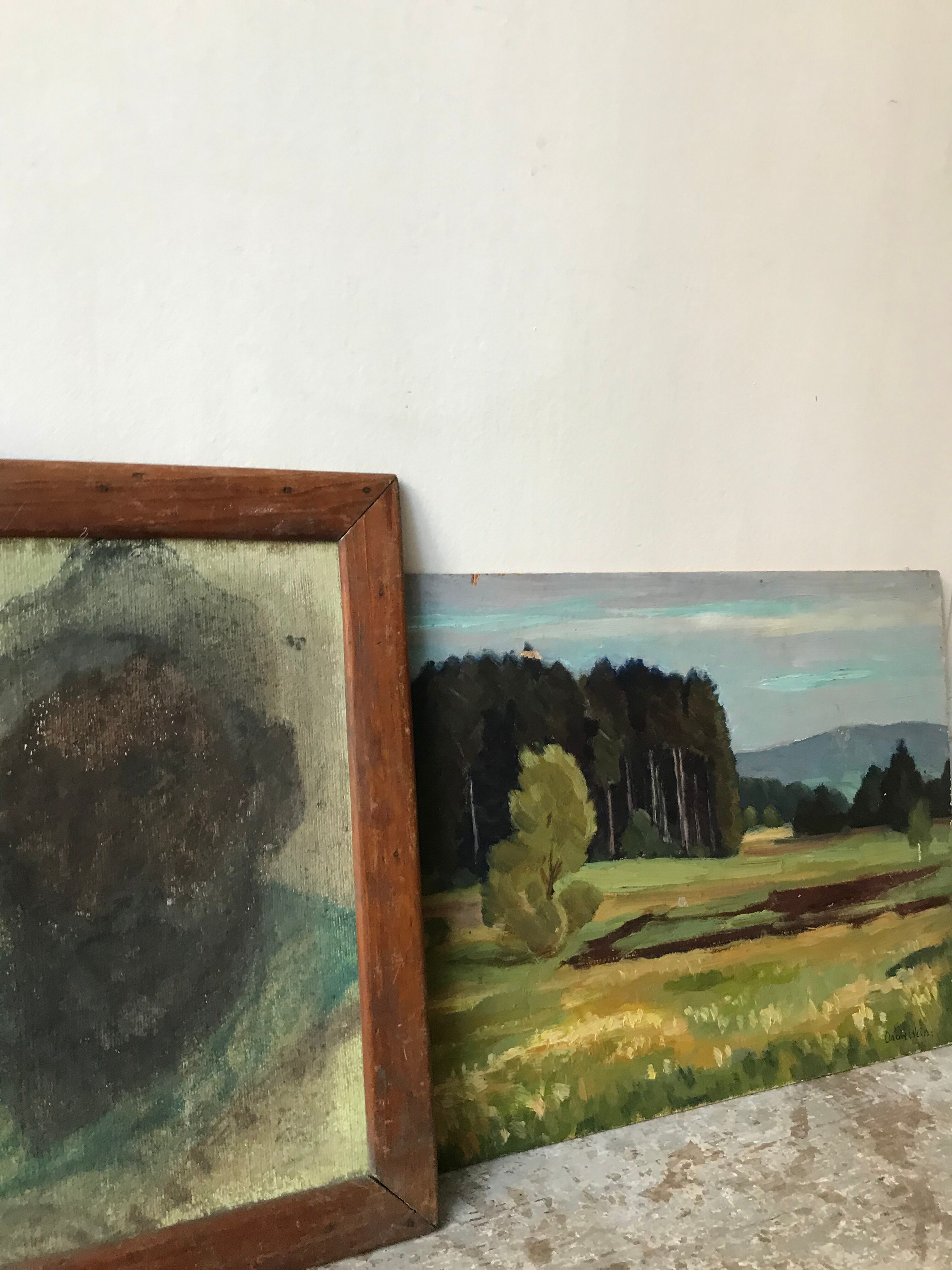 Landscape oil painting