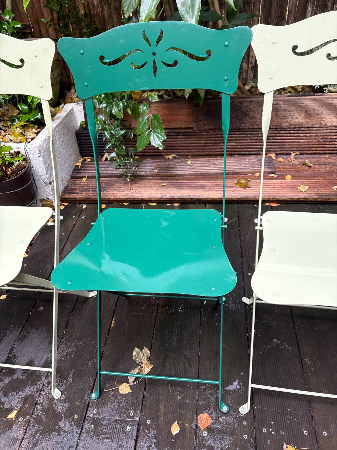 4 Fermob outdoor folding chairs