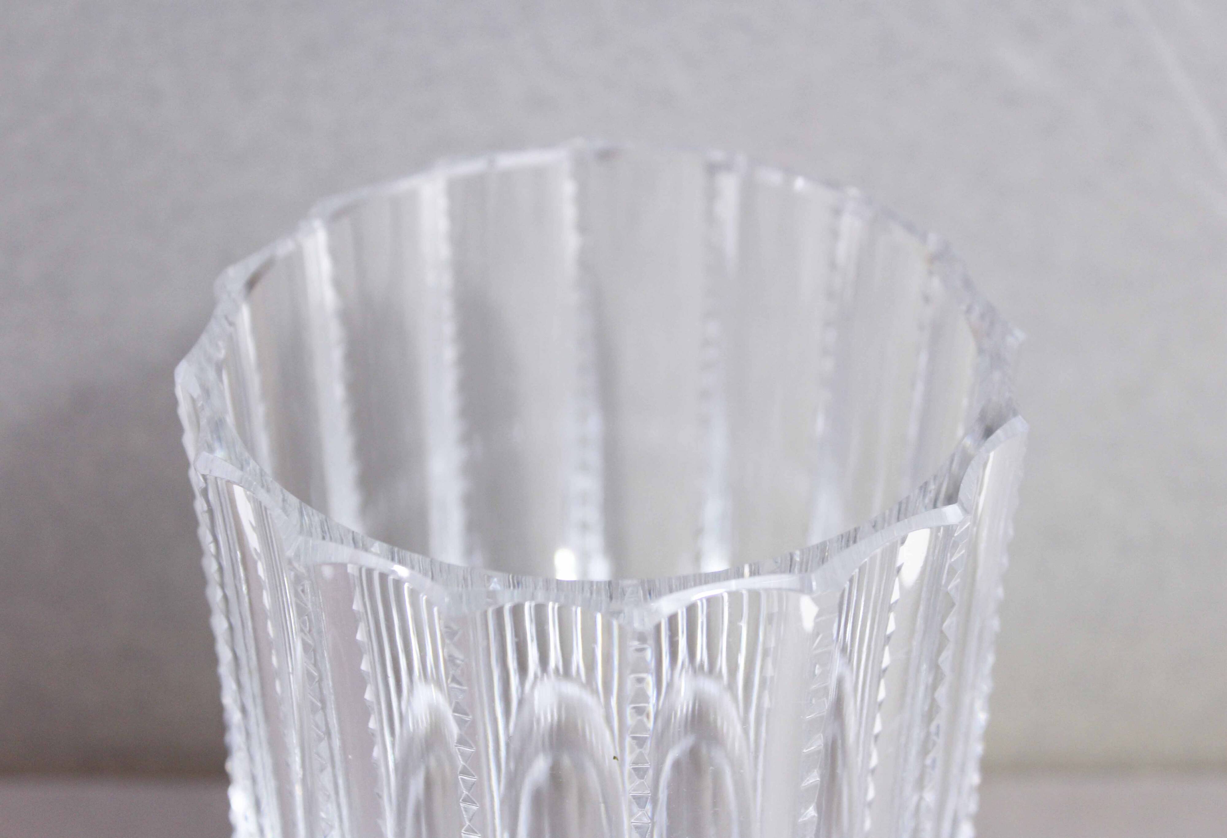 Vase vintage en cristal