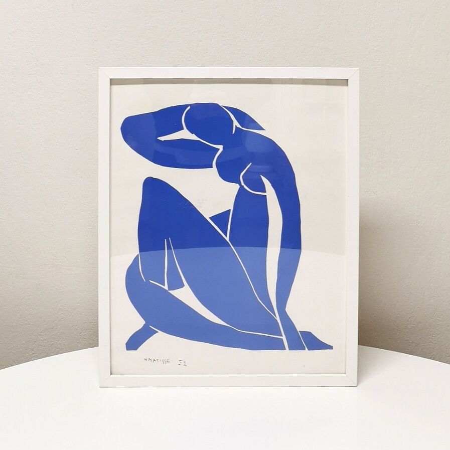 Poster/lithograph "Nu Bleu", Henri Matisse, 1993