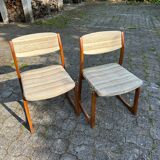 Vintage sled chairs