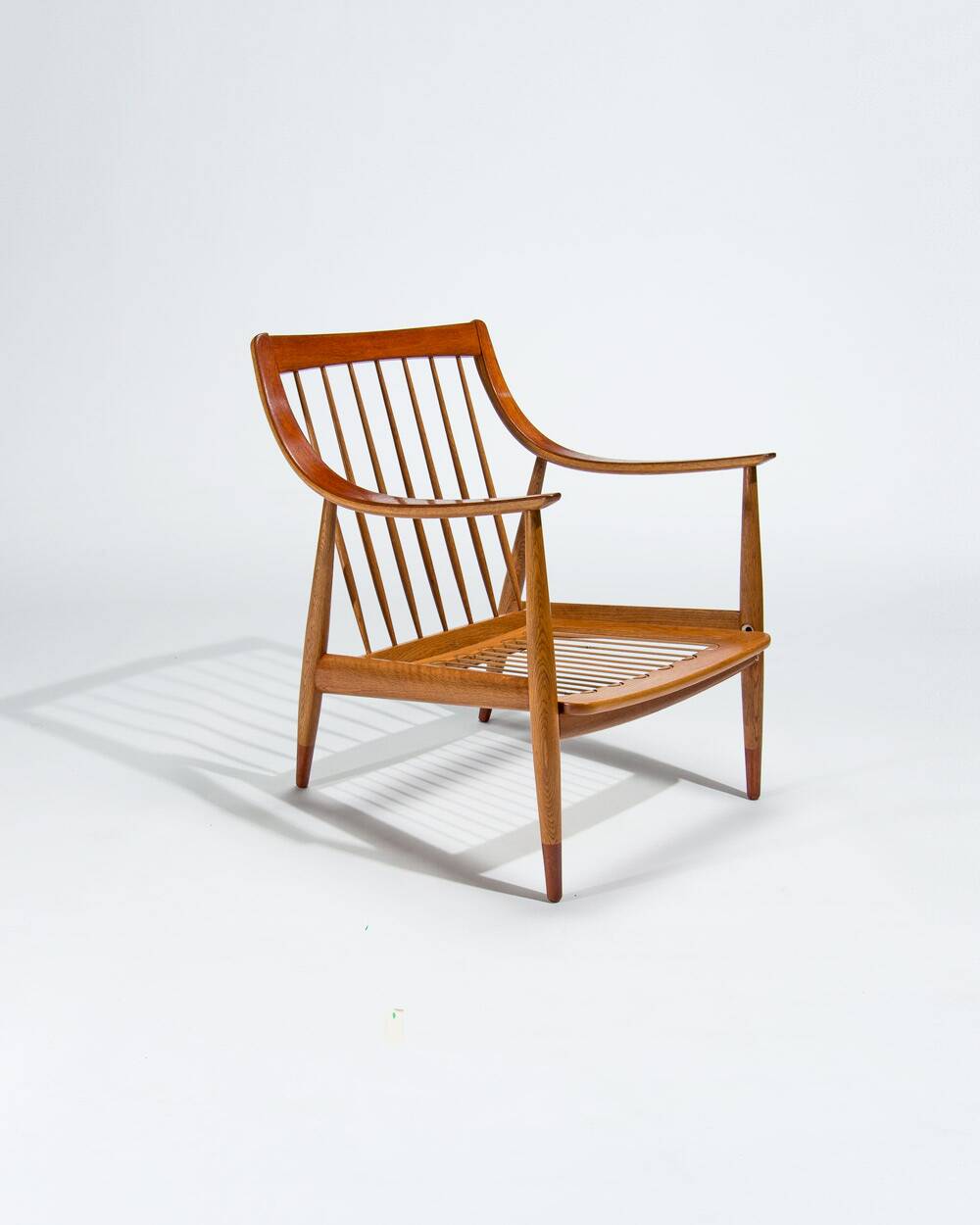 Danish Armchair in Teak & Oak by Pater Hvidt Mid Century
