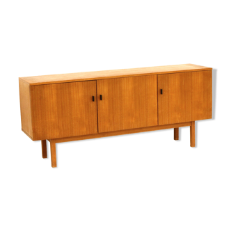 Vintage teak sideboard with doors and drawer made in the 1960s