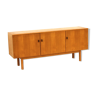 Vintage teak sideboard with doors and drawer made in the 1960s