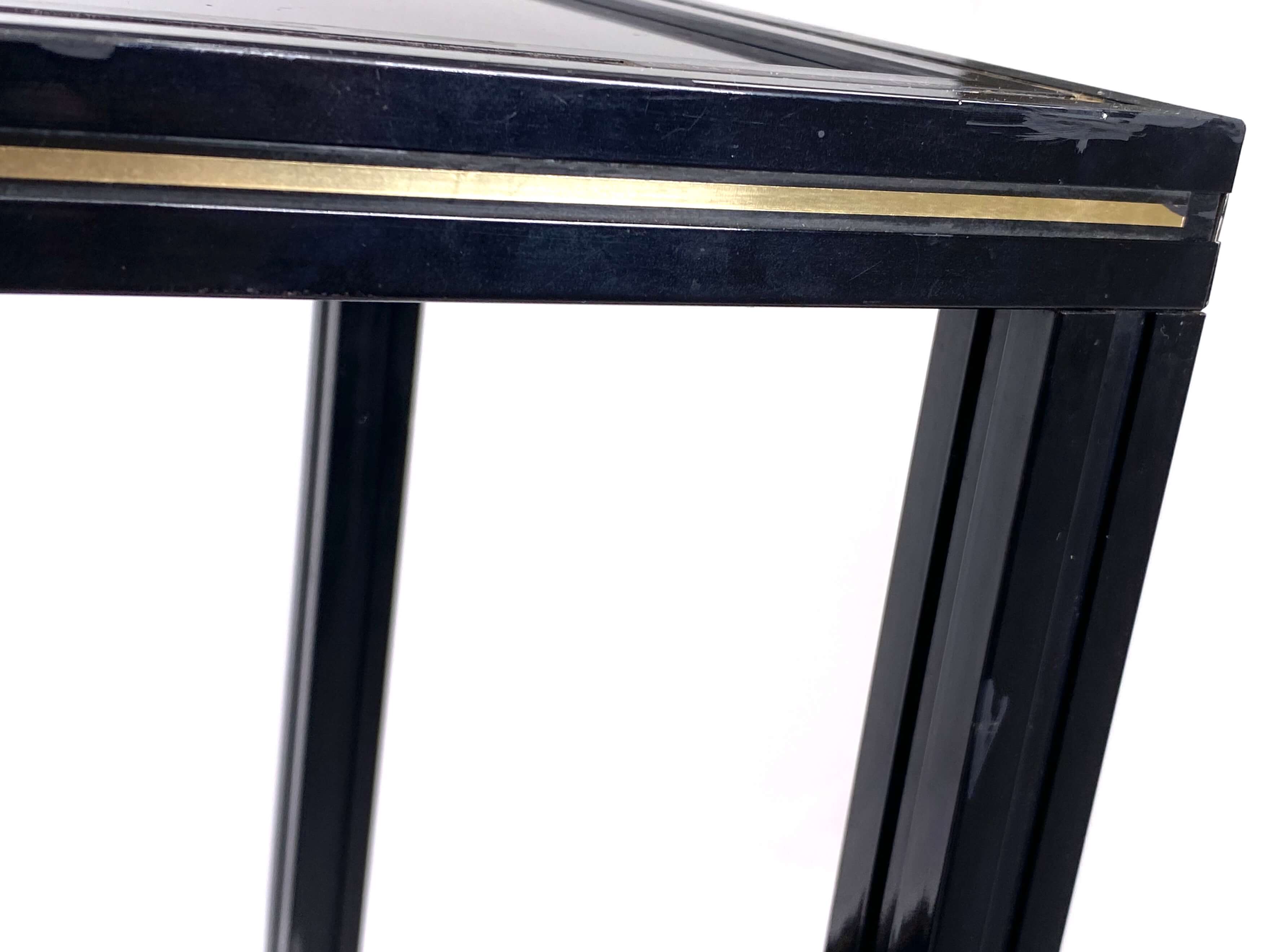 Console by Pierre Vandel, laqué metal, 1970