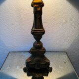 Antique church candlestick lamp