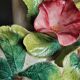 Lampe Chaumette en Barbotine motifs fleurs