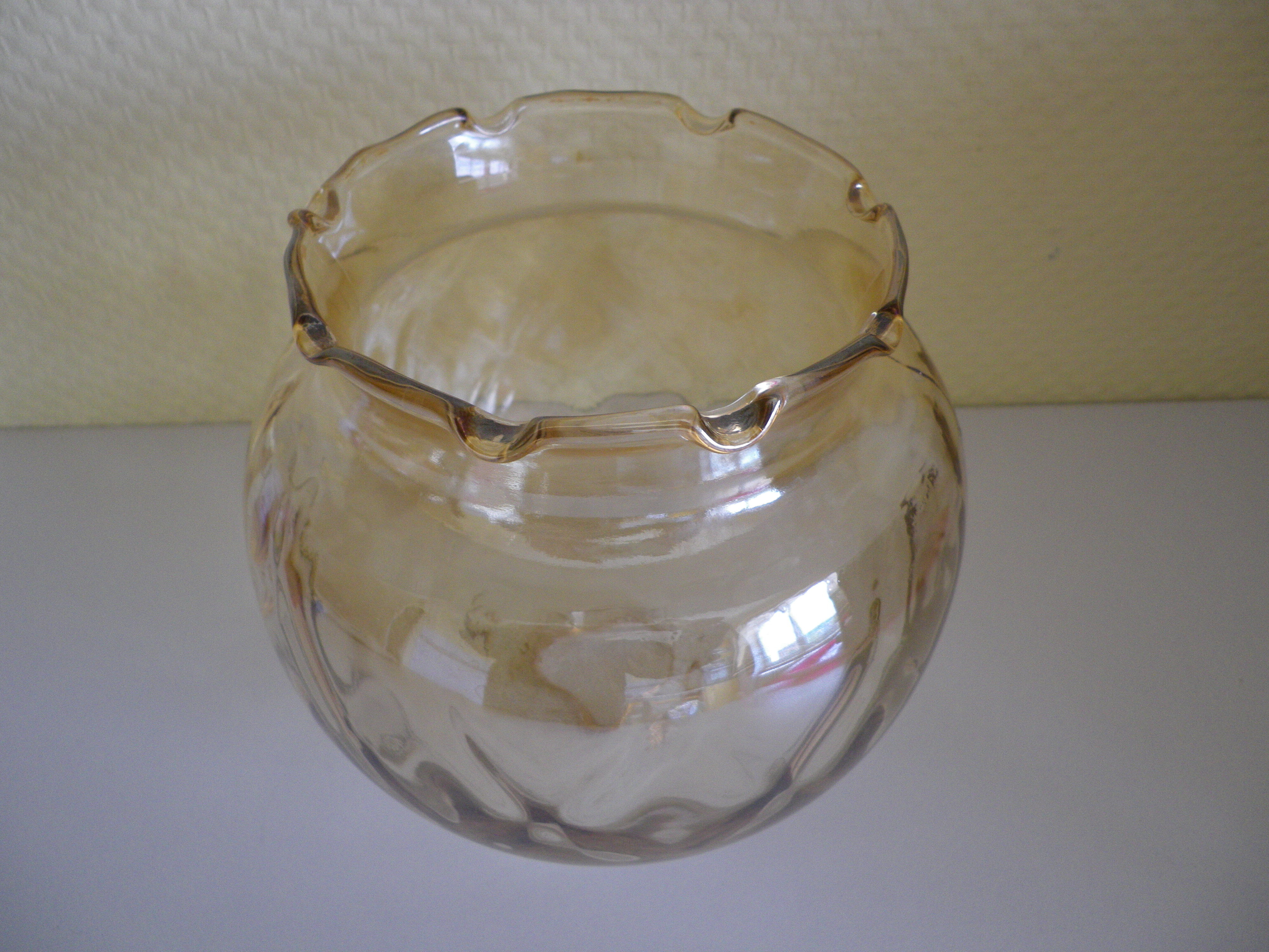 Brass patinated thick metal wall 1940