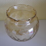 Brass patinated thick metal wall 1940