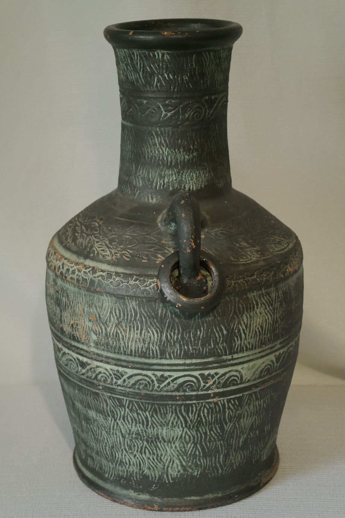 Antique style terracotta water jar, 20th century, Spain