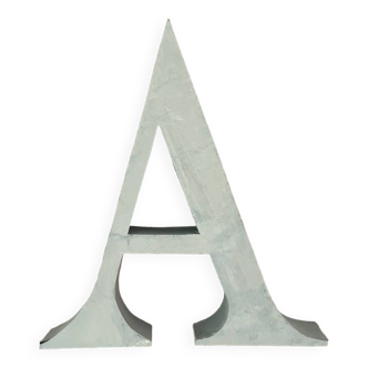 Letter “A” from a vintage zinc sign