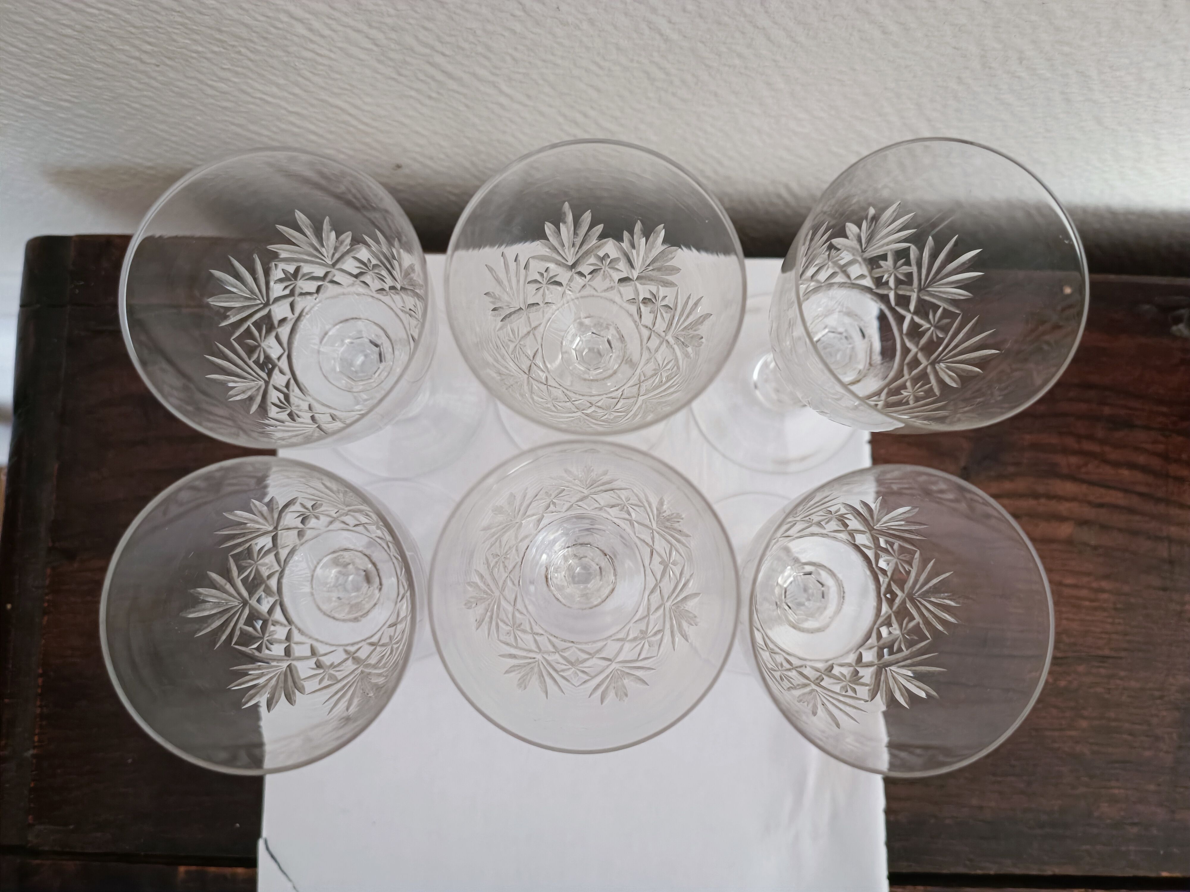 6 glasses in Porto / Aperitif Saint Louis Massenet