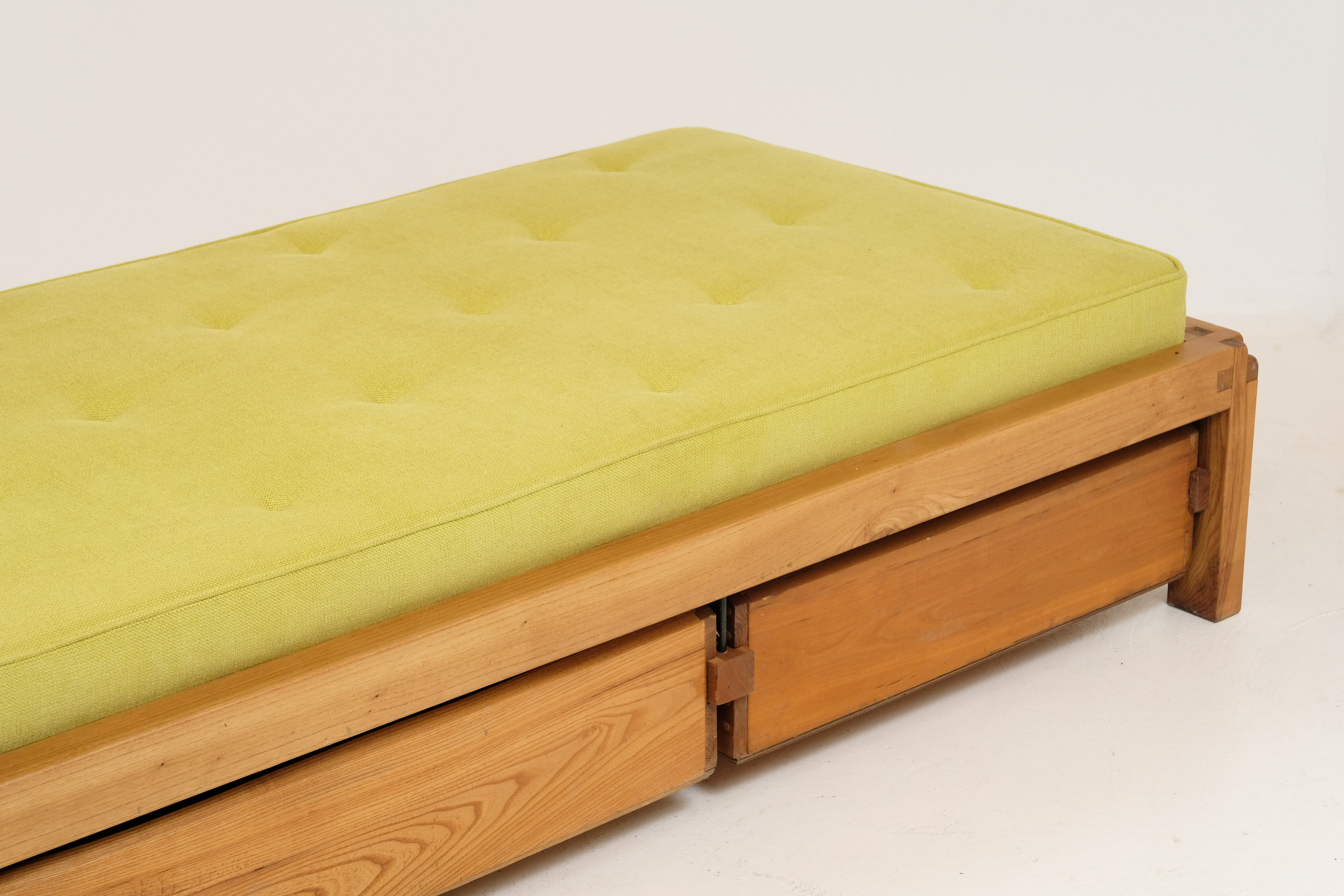 Bed L03 by Pierre Chapo in Massive Elm 1960