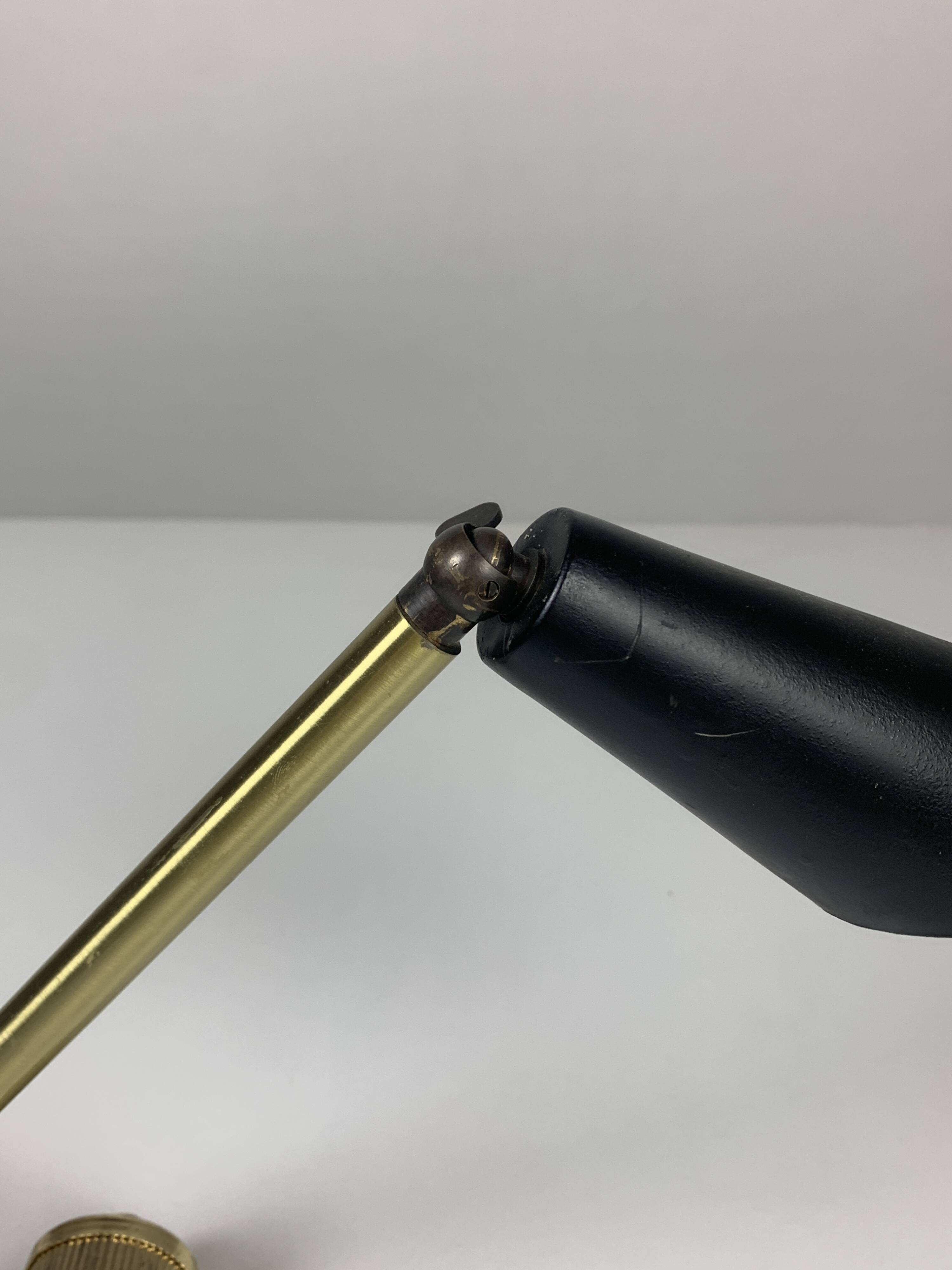 Small midcentury adjustable diabolo counter balance architectural desk lamp, 1960s