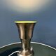 Table uplighter lamp "Cup" in metal, silver colour