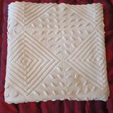 Bedspread or knitted plaid - cotton