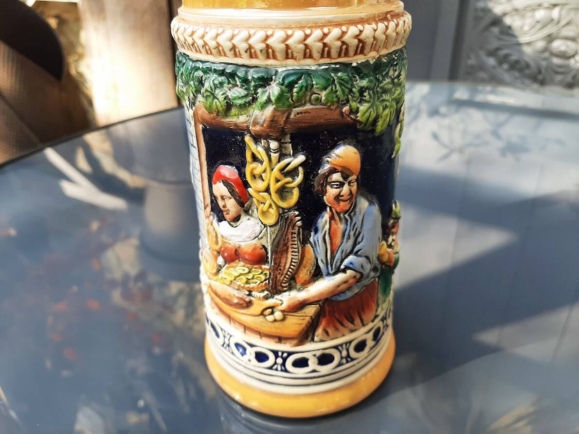 Old German beer mugs