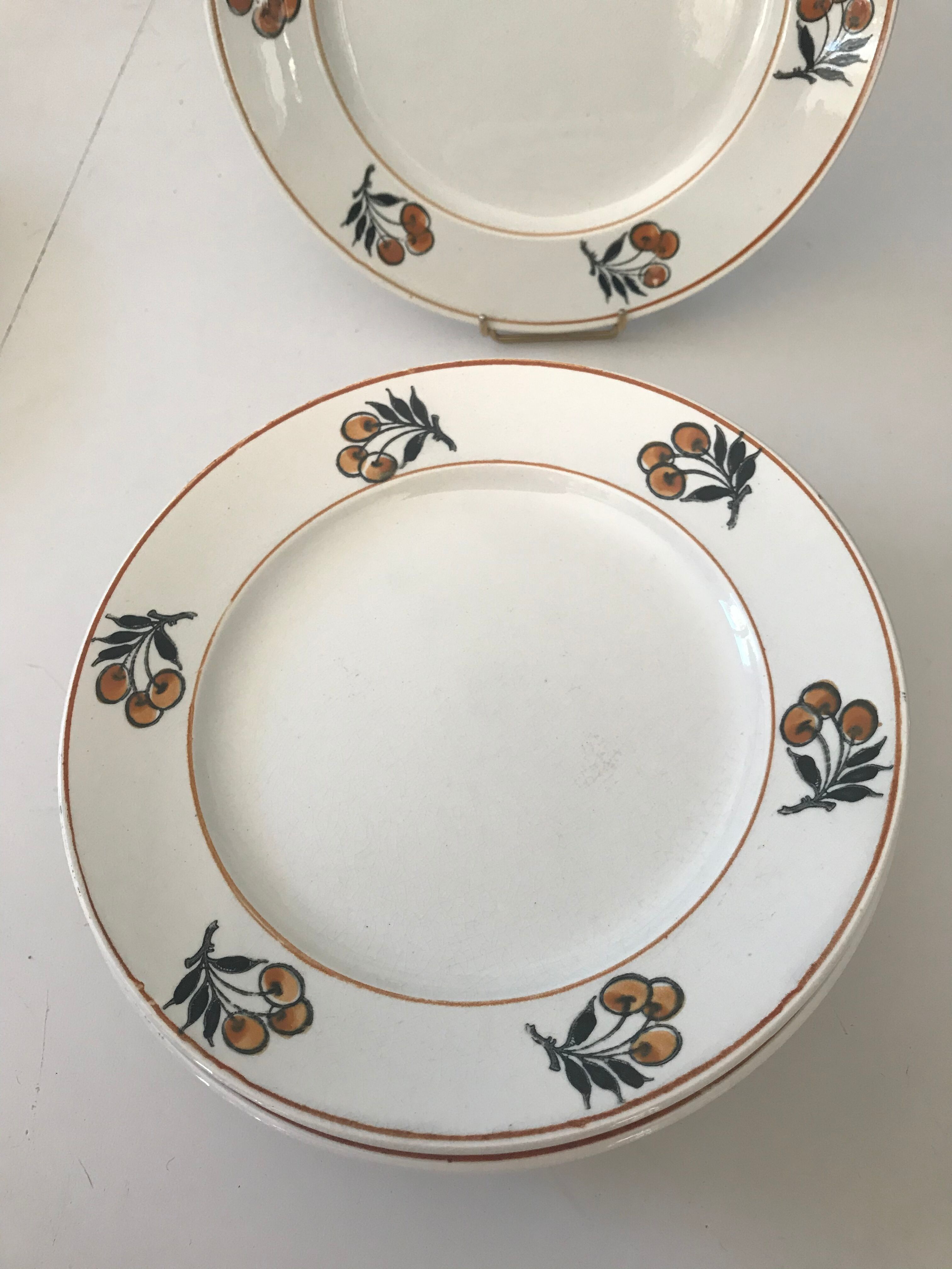 Nine dessert plates Moulin des loups - Hamage