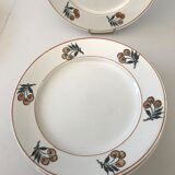 Nine dessert plates Moulin des loups - Hamage