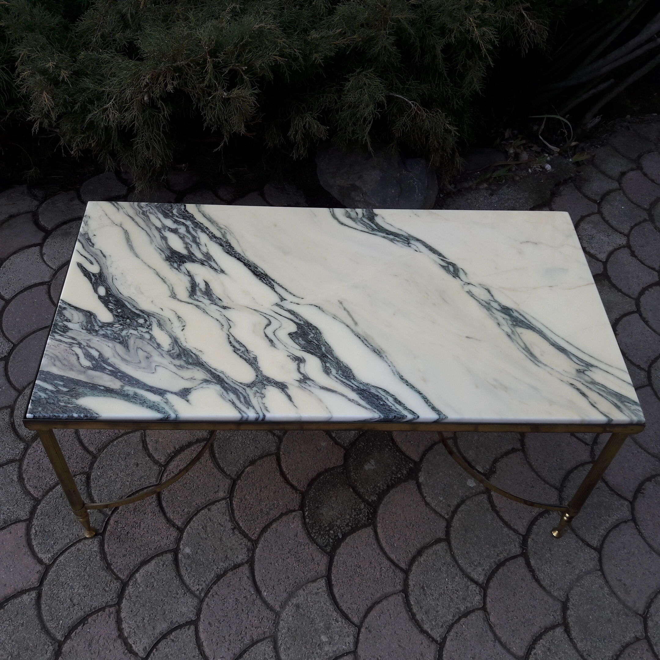 Table basse en marbre années 60