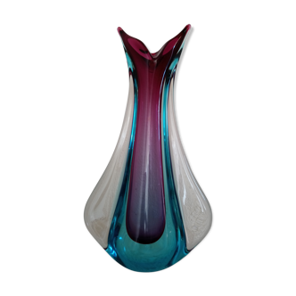 Vase en verre de Murano des années 60