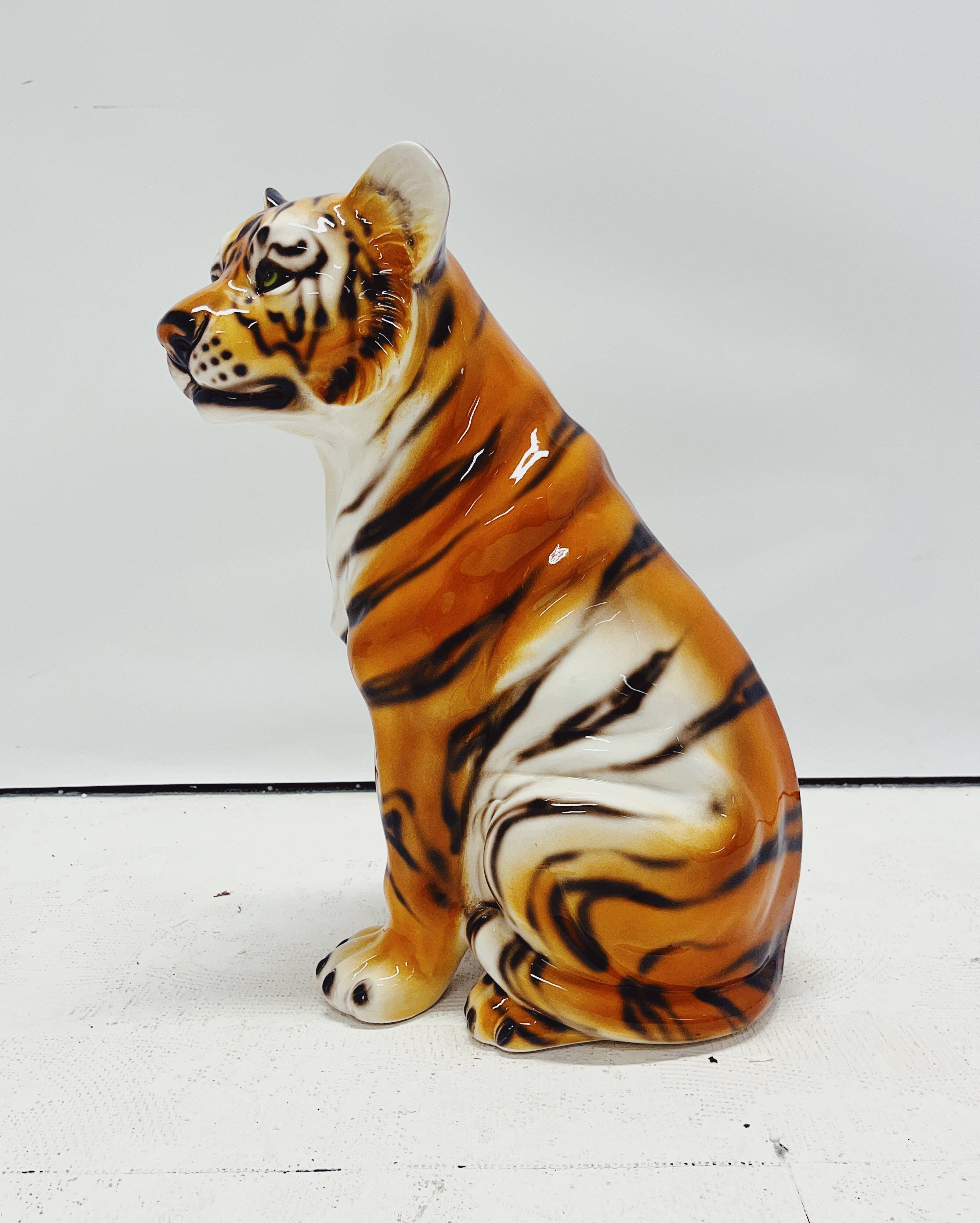 Tiger Statue Ceramic