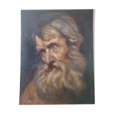 Oil on Panel portrait 1861 Spanish School