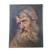 Huile sur panneau portrait 1861 école espagnole