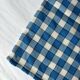 Serviette de table bistrot, carreaux bleus