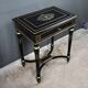 Blackened wood work table, Napoléon III period – 2nd half of the 19th century