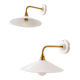 Vintage opaline wall lights