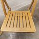 Paire de chaises pliantes Ikea 1970 couleur miel