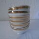 6 bols luxury porcelain france blancs gold border