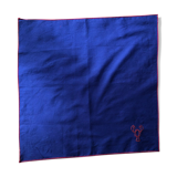 Serviette de table en tissu revalorisé brodée à la main