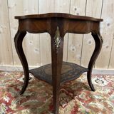 Louis XV style side table in marquetry