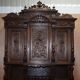 Dutch Carved Oak Wardrobe Early 19th Century