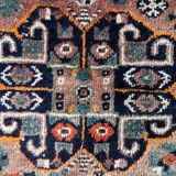 Handmade vintage Persian Shiraz rug 149cm x 208cm, 1940s