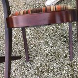Baumann extendable round dining table and 4 gondola chairs