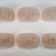 Set of six pink murano glass sconces. Italy 1970s