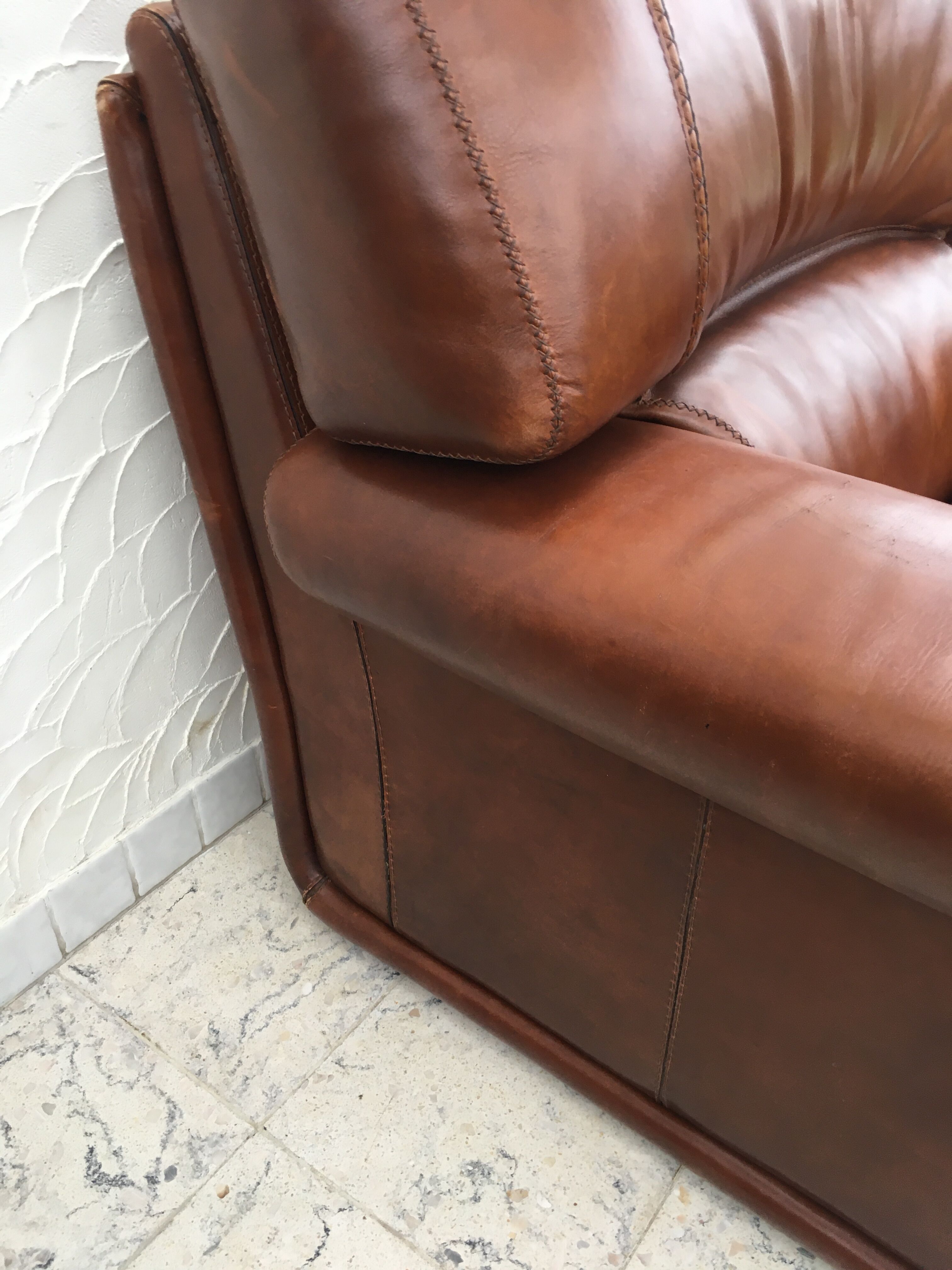 Leather armchair