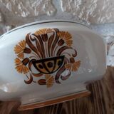 Fruit basket Creil and Montereau pattern Carnations